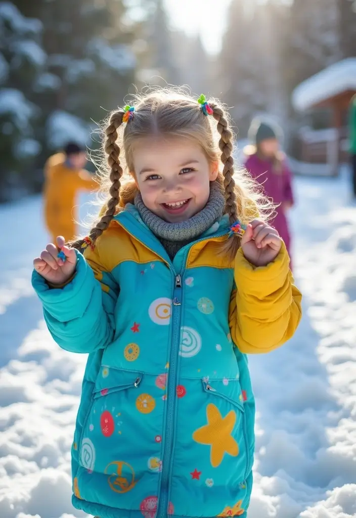 10 Adorable Winter Hair Braids for Kids That'll Make Them Shine Like Snowflakes! - 10. Side Braid with Ribbons