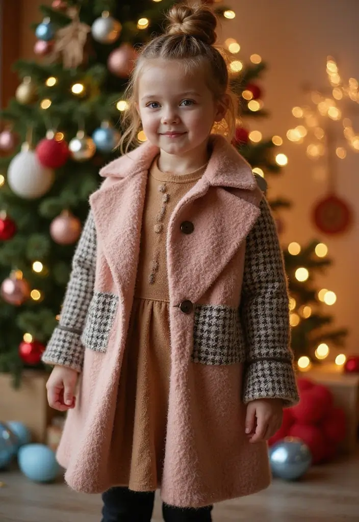 10 Adorable Winter Hair Braids for Kids That'll Make Them Shine Like Snowflakes! - 6. Braid and Bun Combo