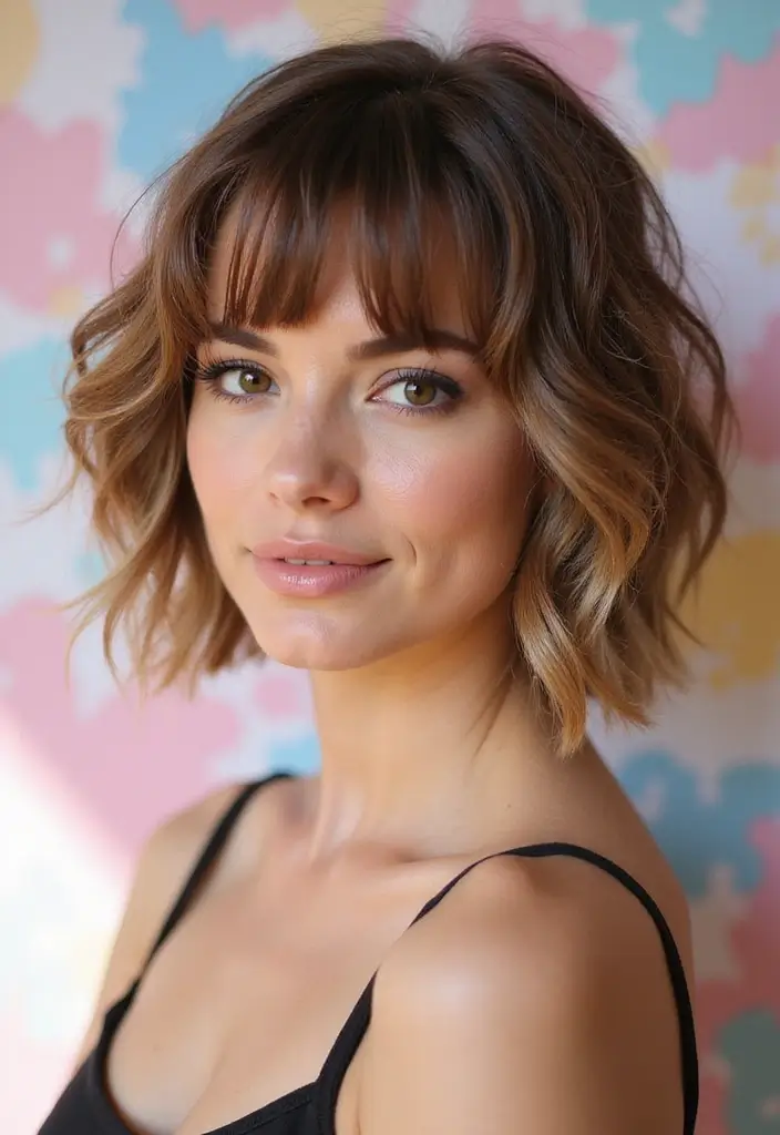 10 Stunning Short Bob Cuts for Frizzy Hair You’ll Wish You Tried Sooner! - 4. The Choppy Bob