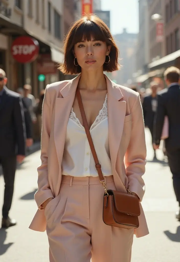 12 Effortless Short Haircuts with Bangs Perfect for Busy Women! - 1. The Classic Bob with Blunt Bangs