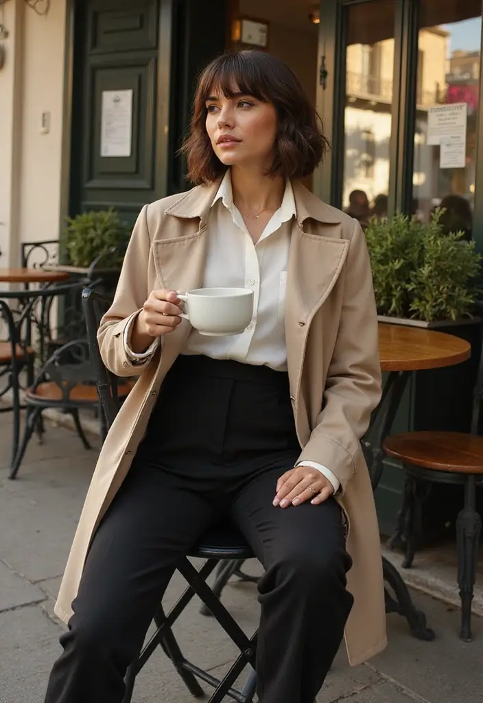 12 Effortless Short Haircuts with Bangs Perfect for Busy Women! - 10. French Bob with Soft Bangs