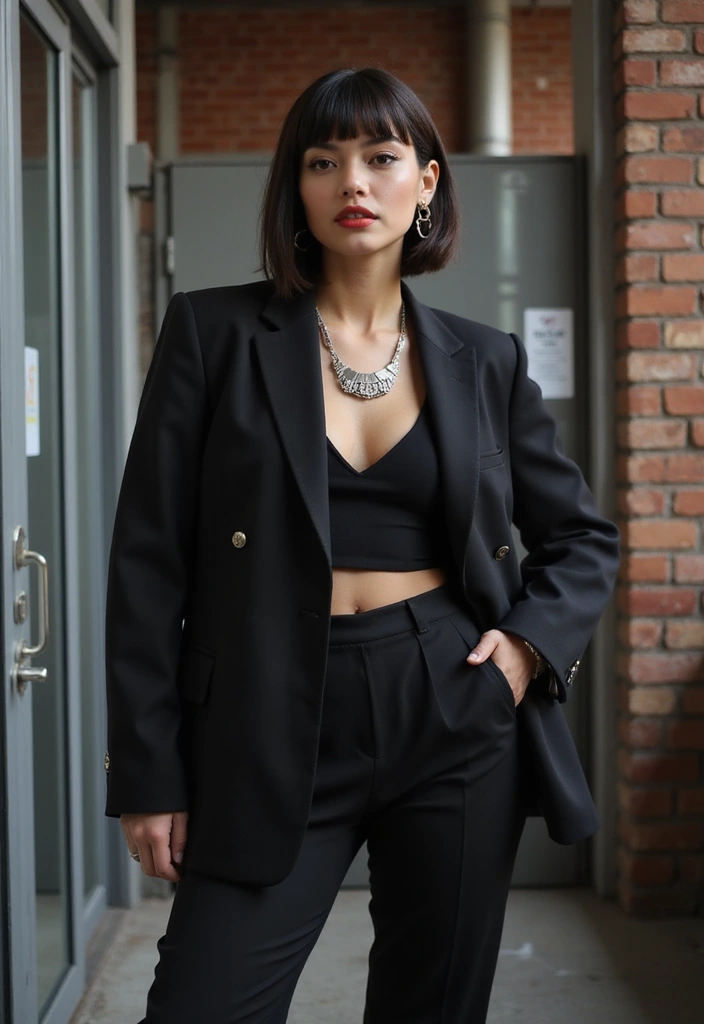 12 Effortless Short Haircuts with Bangs Perfect for Busy Women! - 12. Blunt Cut with Baby Bangs