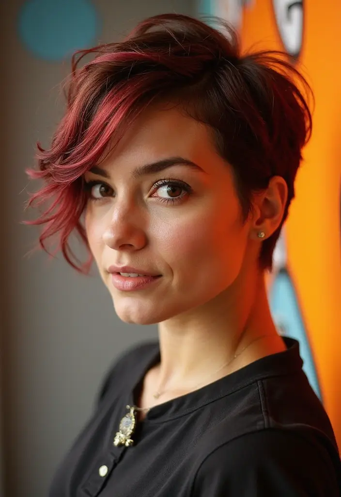 12 Trendy Short Hair Cuts for Wavy Hair That Suit Oval Faces Perfectly! - 2. Textured Pixie Cut