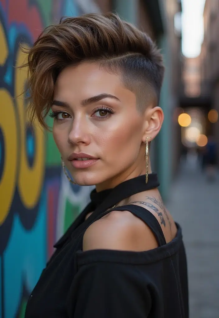 15 Trendy Short Hair Cuts for Frizzy Hair Girls (Get Ready for Compliments!) - 11. Undercut with Textured Top
