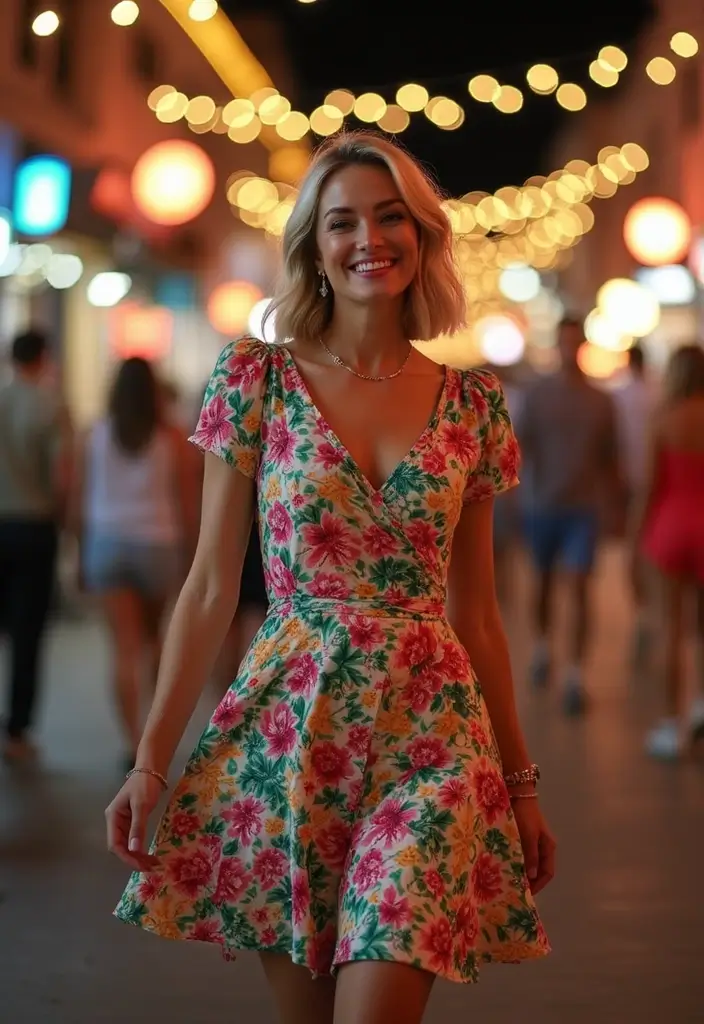 17 Fashionable Outfit Inspirations for Women Over 40 Who Love to Go Out! - 3. Playful Prints for a Fun Night Out