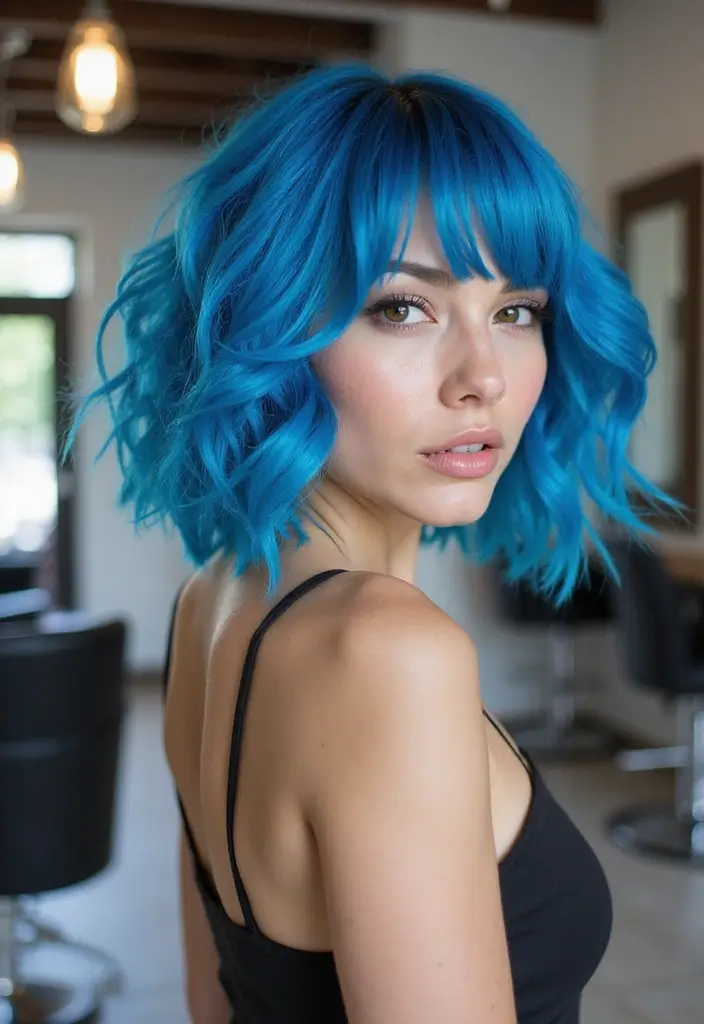 20 Gorgeous Hush Cut Inspirations for Frizzy Hair (You’ll Love #12!) - 10. Bold Color Hush Cut