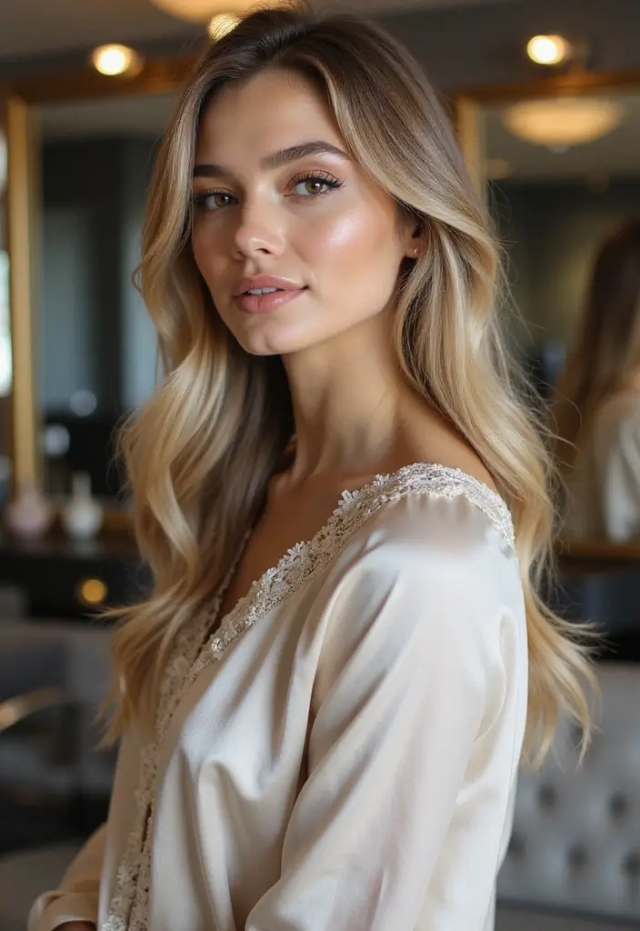 20 Gorgeous Hush Cut Inspirations for Frizzy Hair (You’ll Love #12!) - 13. Long Hush with Face-Framing Layers