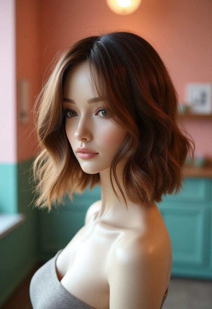 20 Gorgeous Hush Cut Inspirations for Frizzy Hair (You’ll Love #12!) - 14. Soft Bob with Texture
