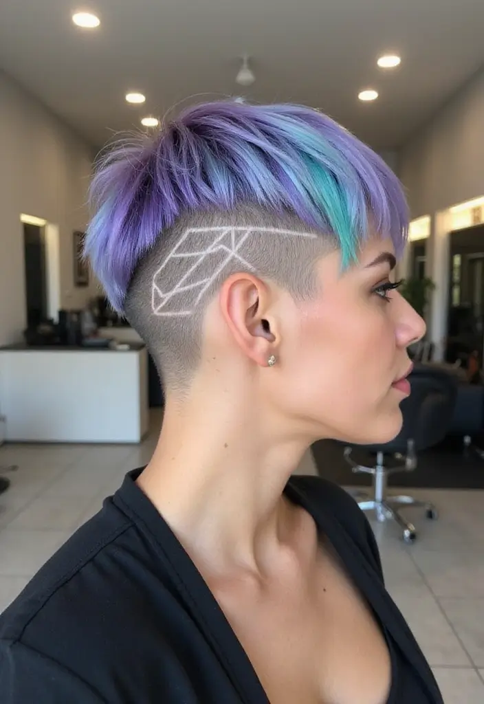20 Gorgeous Hush Cut Inspirations for Frizzy Hair (You’ll Love #12!) - 15. Hush Cut with Undercut Design