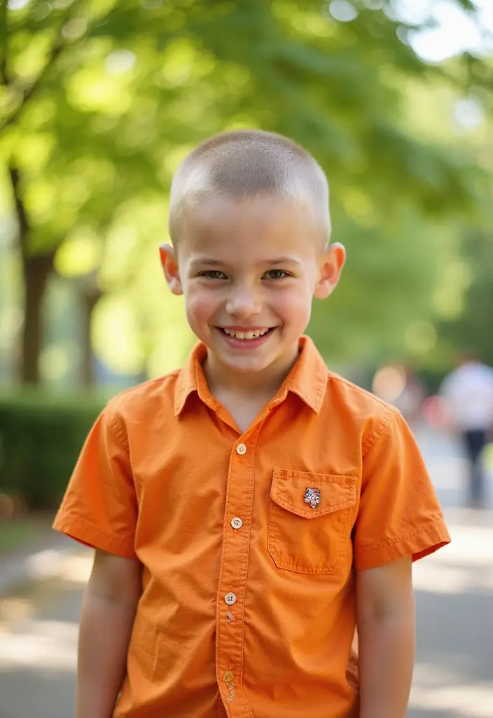 7 Trendy Very Short Haircuts for Boys That Every Kid Will Love! - 2. Buzz Cut Delight