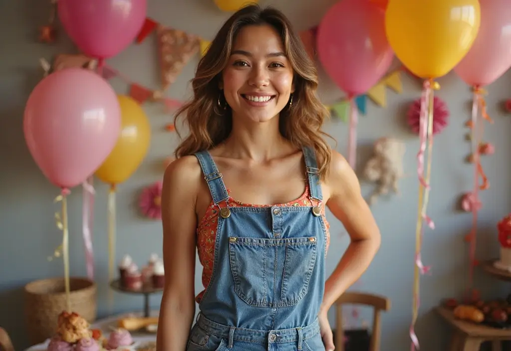 Casual Yet Cute: Birthday Party Outfit Ideas for a Relaxed Vibe - 10. Playful Overalls