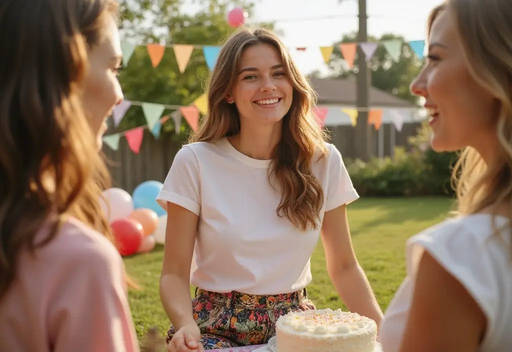 Casual Yet Cute: Birthday Party Outfit Ideas for a Relaxed Vibe - 7. Flared Pants and a Simple Tee