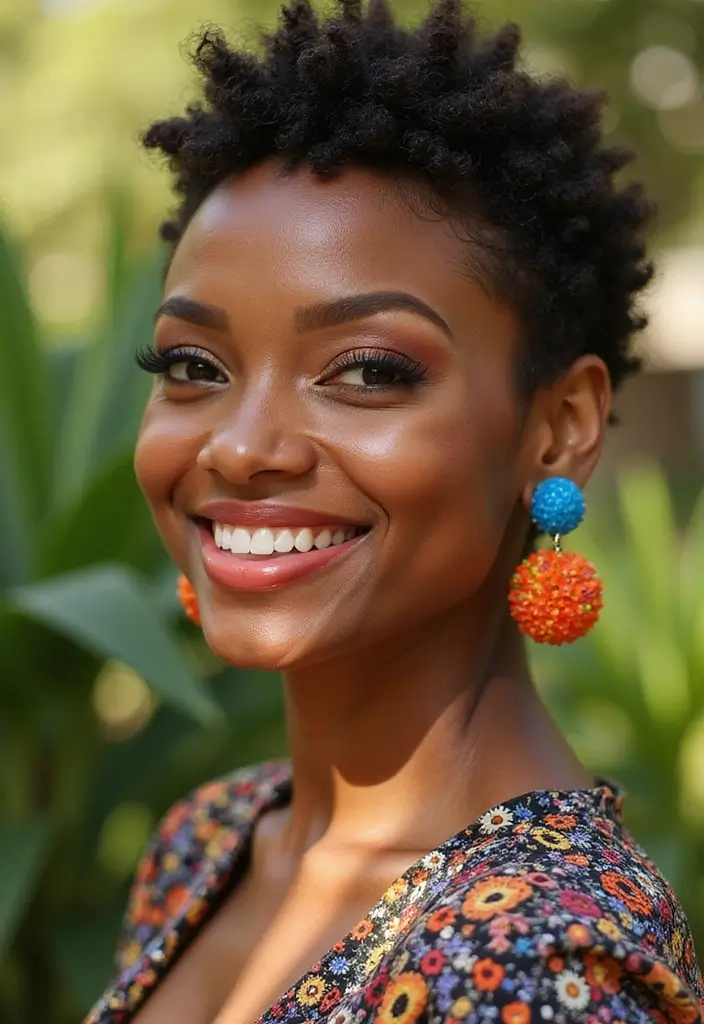 Discover the Perfect Short Hair Cuts for Oval Faces: Black Women Edition! - 2. Textured Pixie Cut