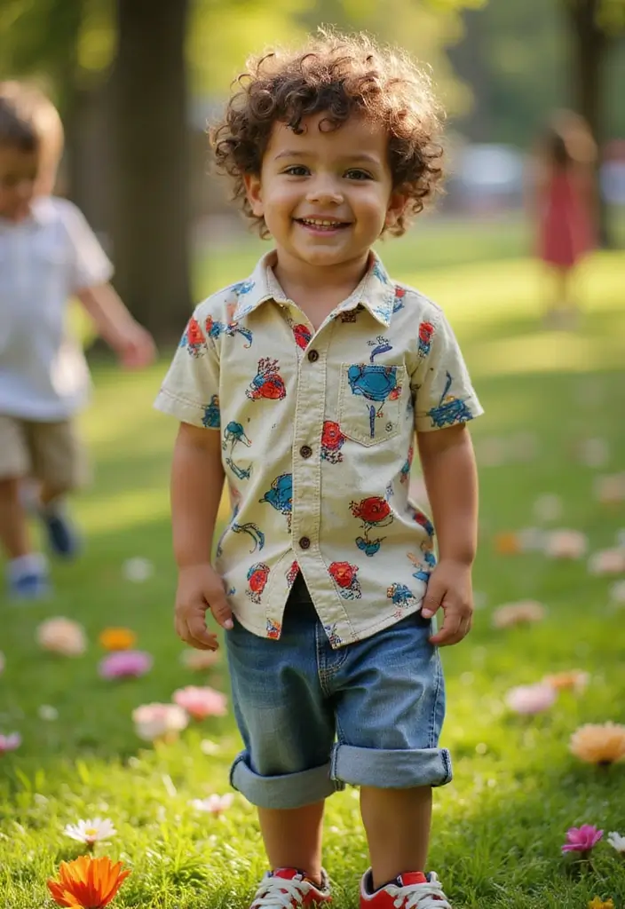 How to Pick the Most Fashionable Short Haircuts for Little Boys - Playful Curly Top