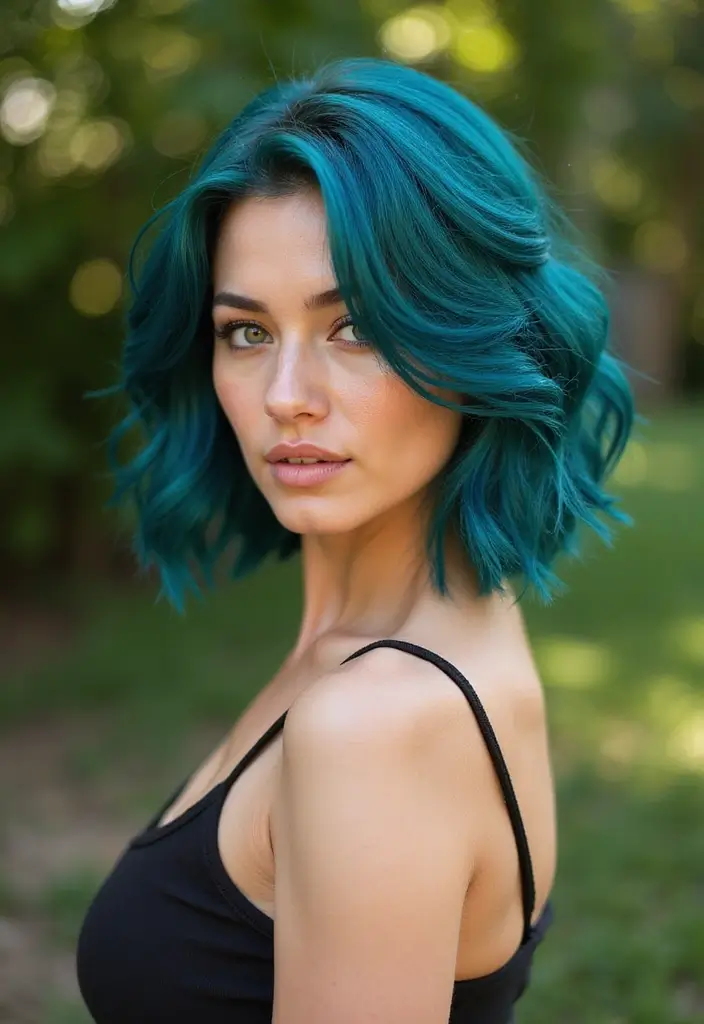 How to Rock a Wolf Cut with Frizzy Hair: Expert Tips - 5. Go for a Bold Hair Color
