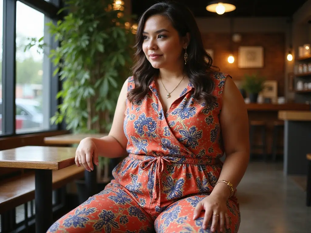 Plus-Size Outfit Ideas: The Ultimate Guide for Curvy Girls - 4. Statement Jumpsuits