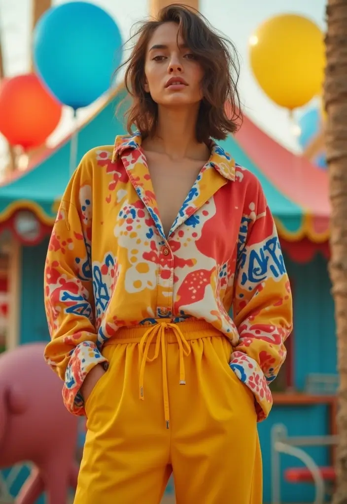 Sun-Safe Amusement Park Outfits: Hats, Sunglasses, and UV-Resistant Fabrics - 8. Fun Prints and Colors to Brighten Your Day