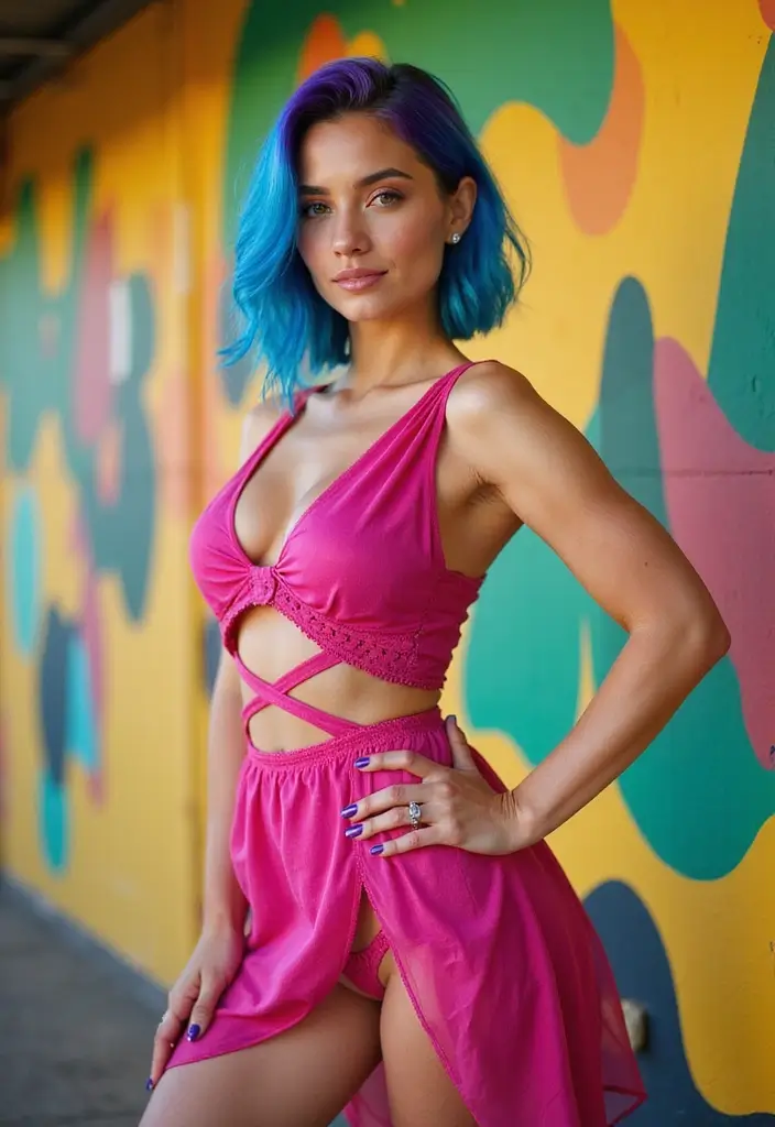 Unlock Your Best Look: 12 Short Hair Cuts for Women Over 40! - 9. Bold Color Choices