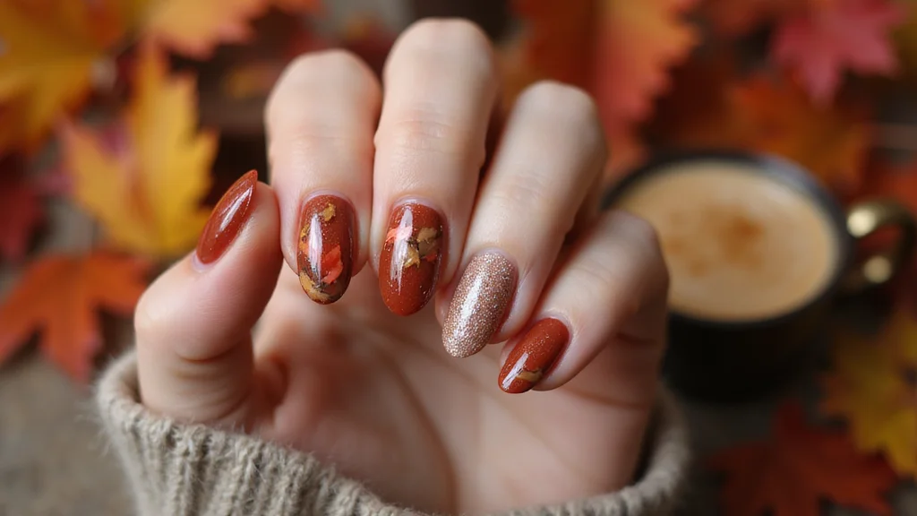 18 Trendy Almond Brown and Red Nails for Fall That Will Elevate Your Style!