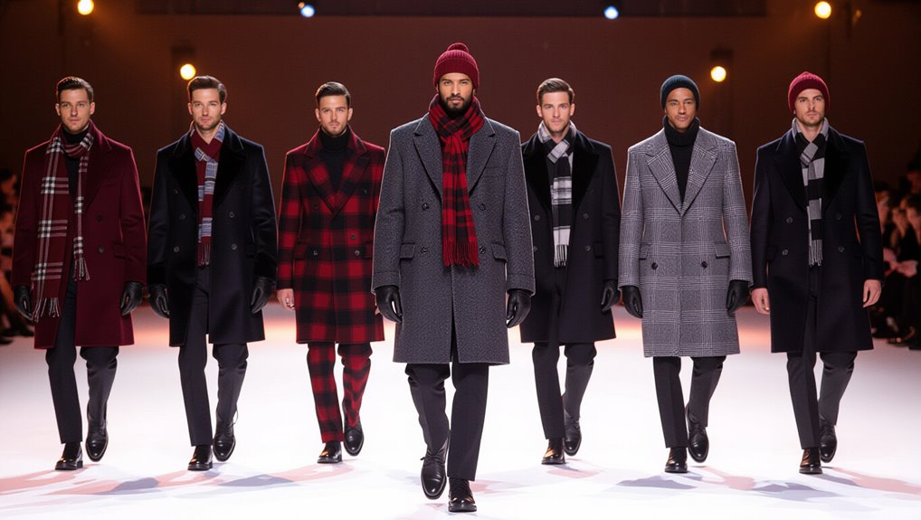 color and pattern combinations for men concert winter outfit