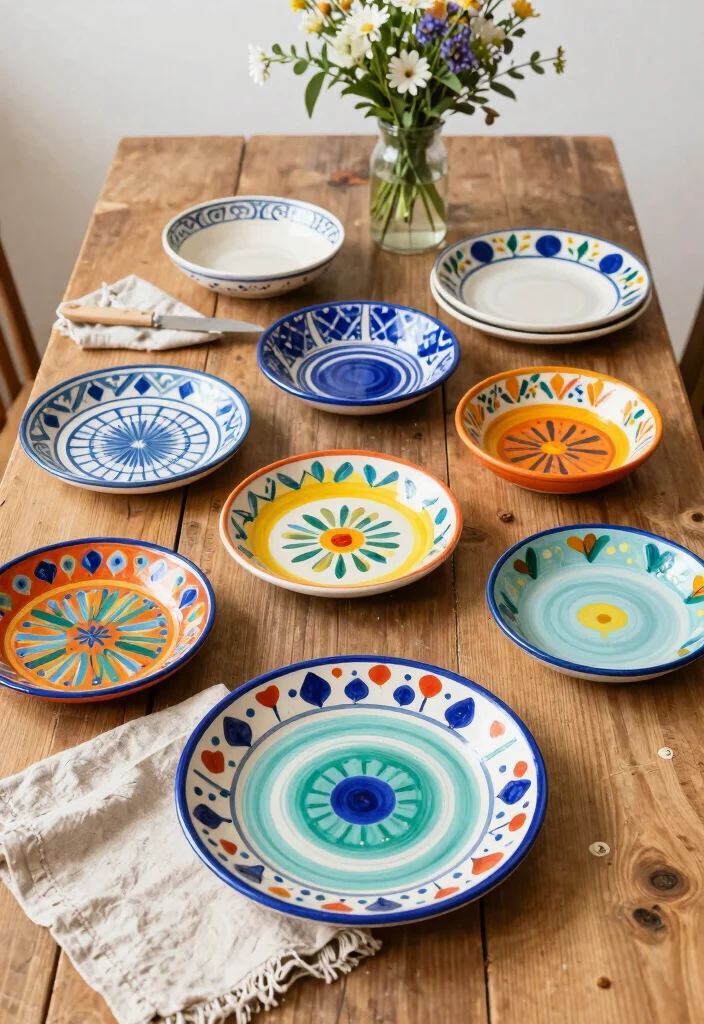 15 Vintage Dish Sets That Will Make Your Home Decor Shine (Don’t Miss #8!) - 15. Charming Hand-Painted Dishes