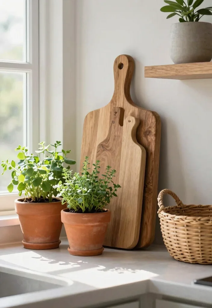 19 Unique Shelf Styling Ideas for a Modern Farmhouse Kitchen! - 16. Natural Elements