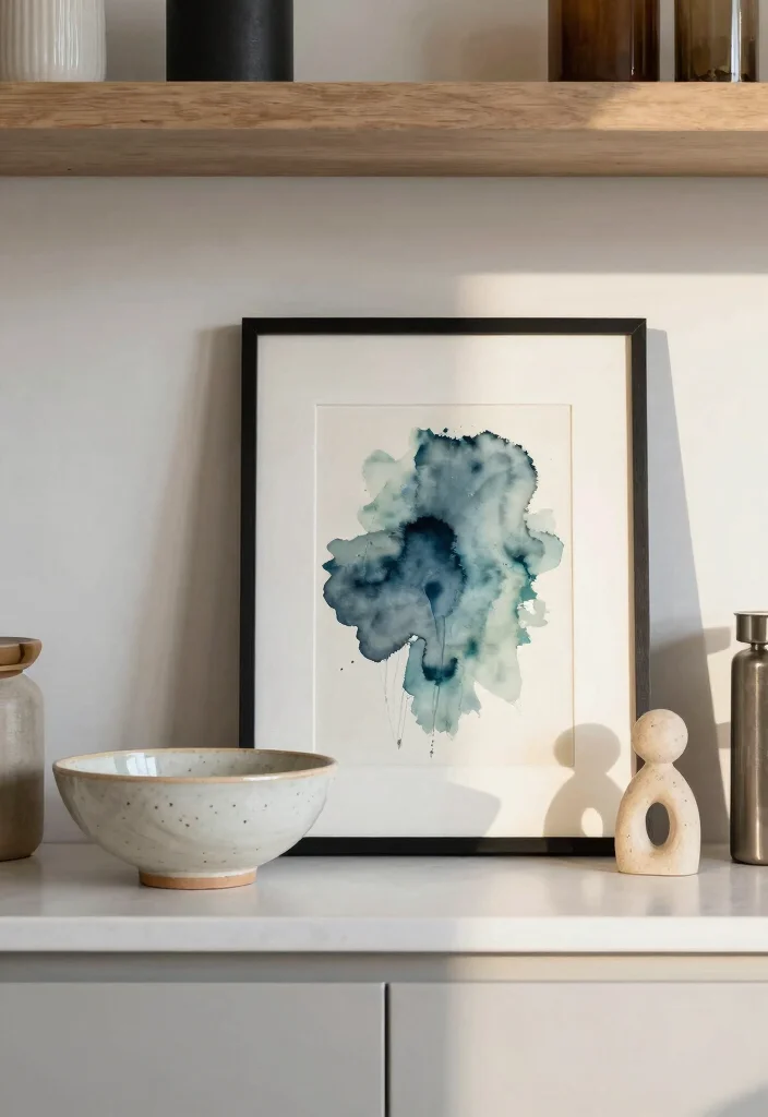 19 Unique Shelf Styling Ideas for a Modern Farmhouse Kitchen! - 5. Artful Arrangements