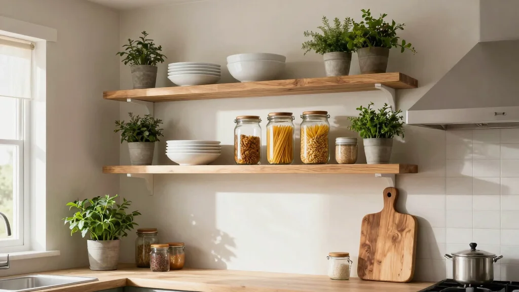 19 Unique Shelf Styling Ideas for a Modern Farmhouse Kitchen!