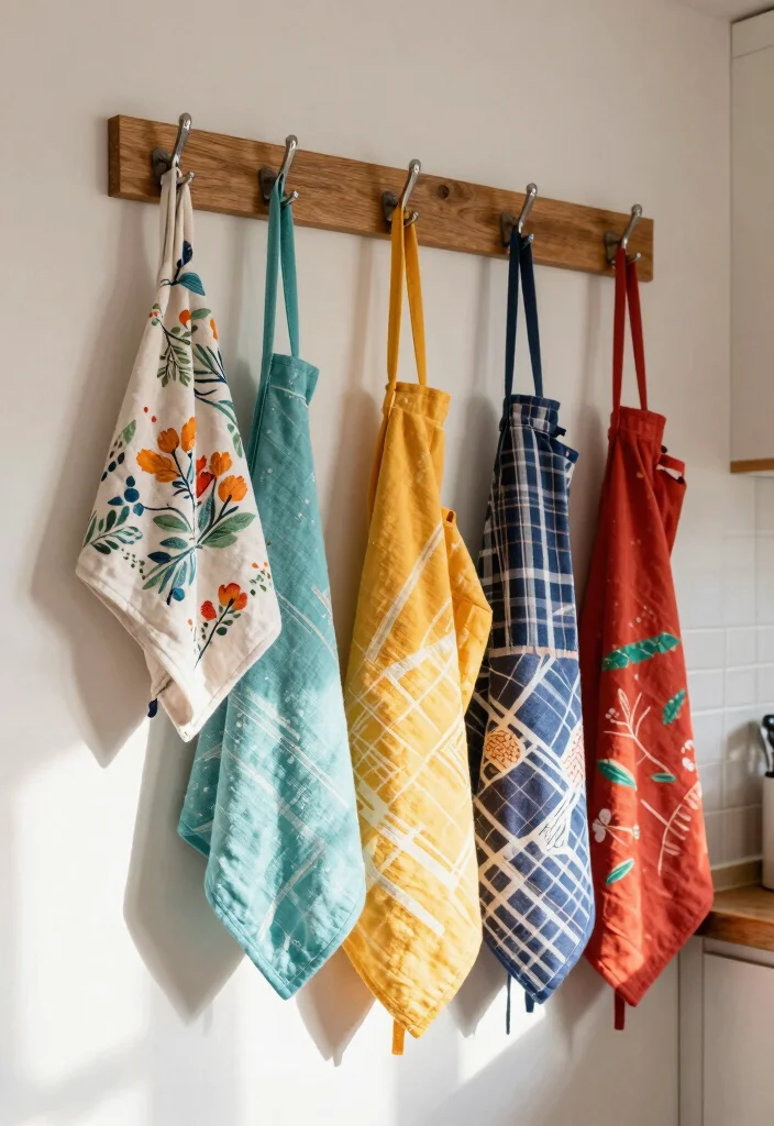 20 Modern Kitchen Wall Decor Tips for a Cozy Farmhouse Feel (Get Ready to Be Inspired!) - 12. Incorporate Colorful Textiles