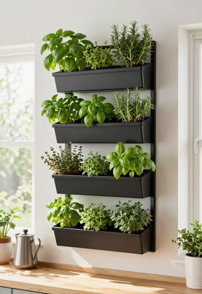 20 Modern Kitchen Wall Decor Tips for a Cozy Farmhouse Feel (Get Ready to Be Inspired!) - 4. Display a Herb Garden