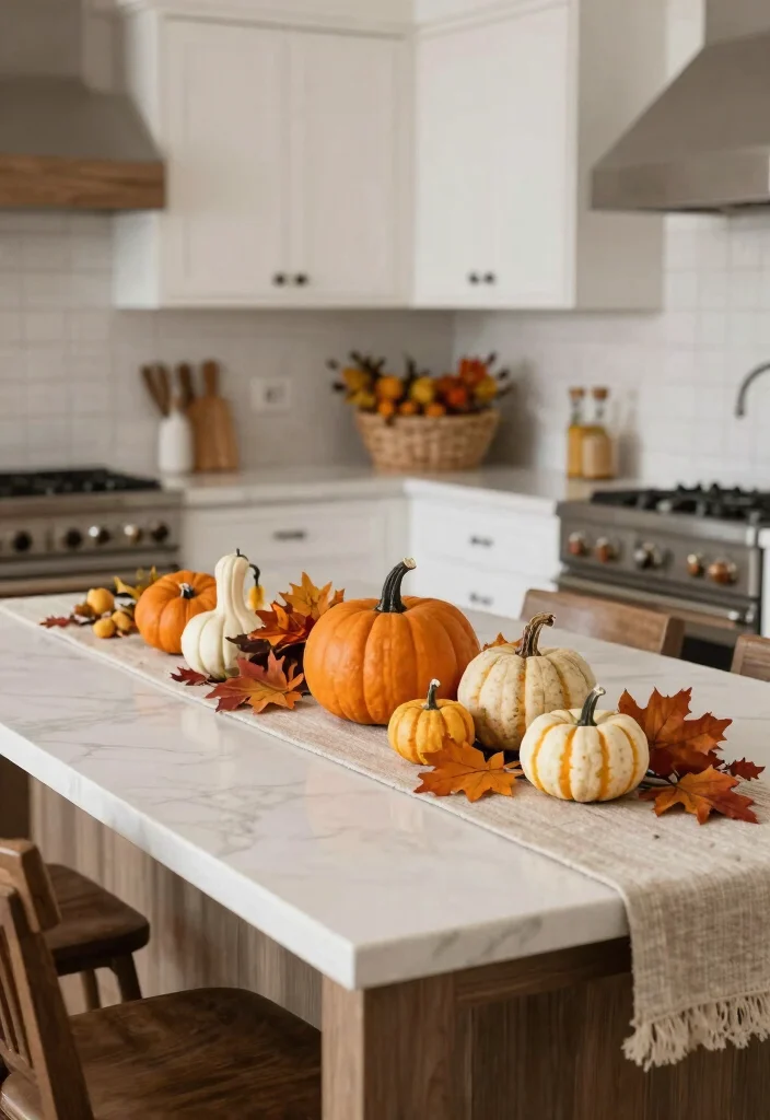 22 Kitchen Island Decor Ideas That Exude Modern Farmhouse Charm! - 4. Seasonal Decor Swaps