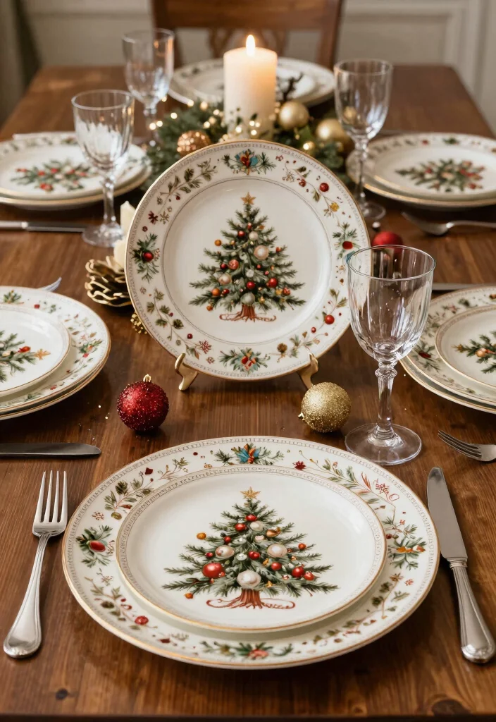 25 Vintage Christmas Dish Sets That Capture the True Spirit of the Holidays! - 24. Christmas Cheer Porcelain Set