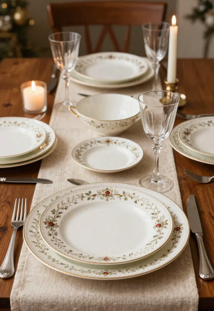 25 Vintage Christmas Dish Sets That Capture the True Spirit of the Holidays! - 4. Caroling Christmas China Set