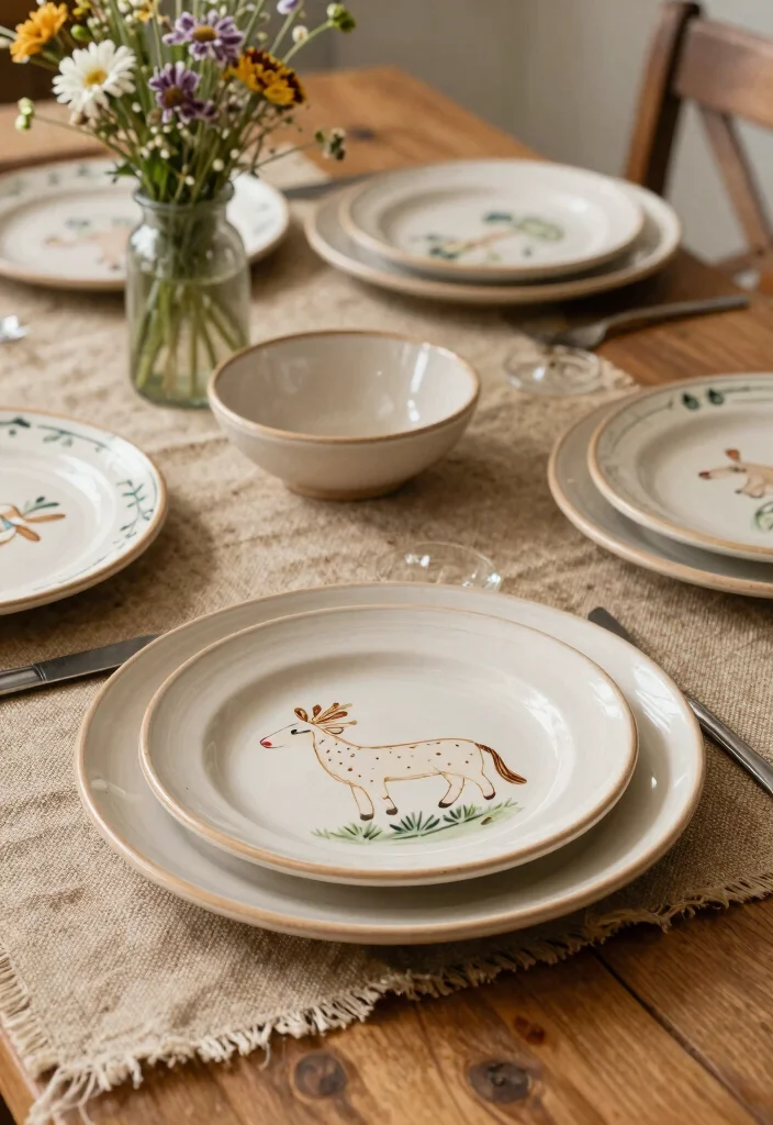 25 Vintage Christmas Dish Sets That Capture the True Spirit of the Holidays! - 8. Joyful Tidings Earthenware Set